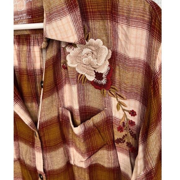 NWT Anthropologie Kyla Seo Shirt Dress Sz Small Embroidery Check Pattern - Picture 8 of 11